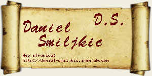 Daniel Smiljkić vizit kartica